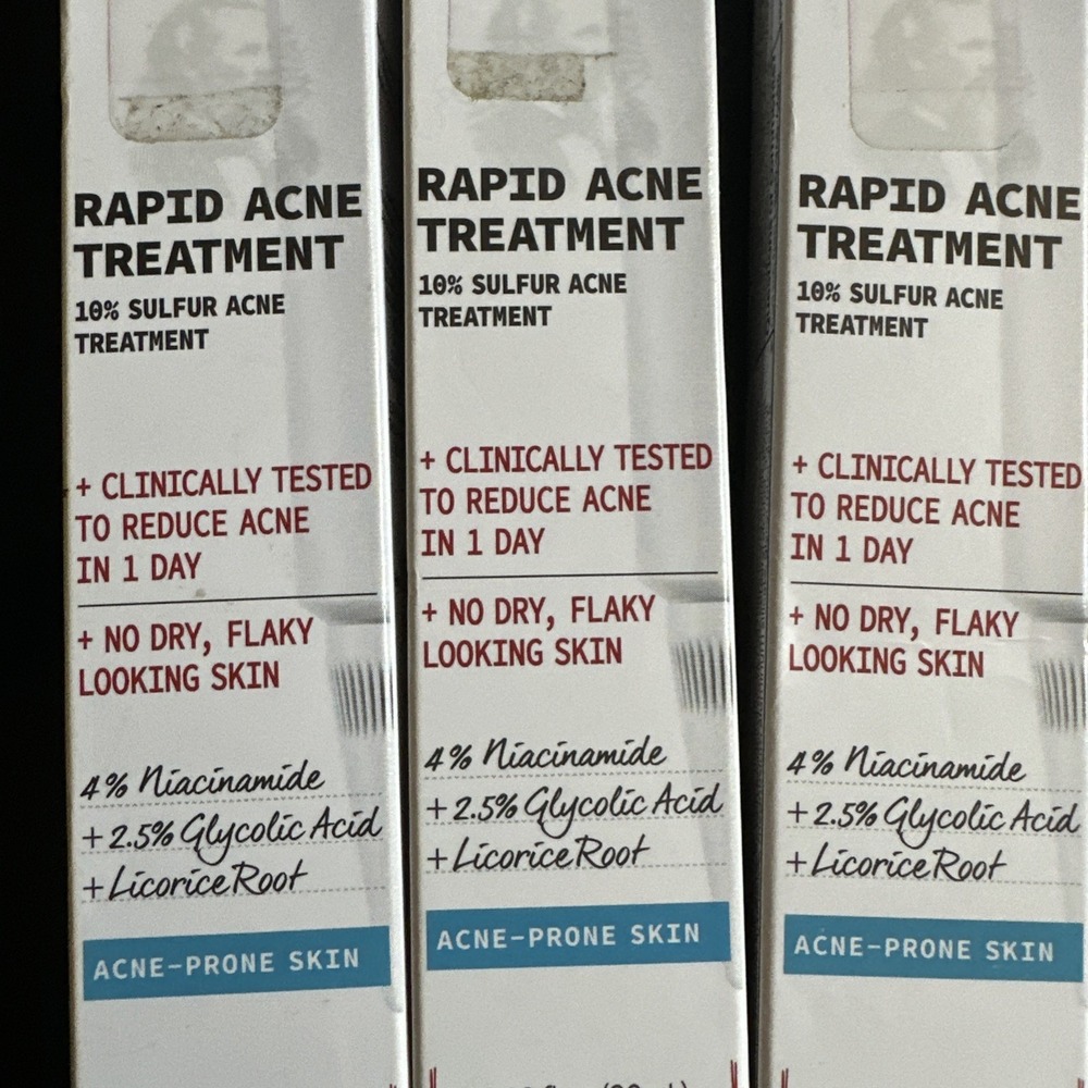 Set Of 5 New Thayers Rapid Acne Treatment 10% Sulfur Acne Prone Skin Exp 11/26 - Picture 2 of 6